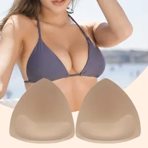 Jinhong JH575 Underwear Women's Inserts Super Thick Soft Yoga Swimsuit Push Up Bra Cup Full Size Triangle Chest Pad