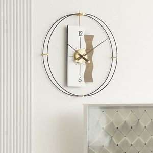Modern Luxury <b>Wall</b> <b>Clock</b> Round <b>Silent</b> Battery Powered Living Room Decorative Art <b>Clock</b> Single Face Jumping Seconds Movement - Product Image 3
