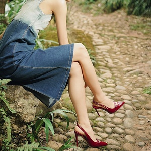 Lily Wei Twilight Elegant Black One-Strap Tacones altos <span class=keywords><strong>Sandalias</strong></span> de mujer de gama alta con estilo sexy - Product Image 2