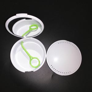 Caja de ortodoncia Dental con logotipo personalizado, soporte de almacenamiento de plástico para dentaduras - Product Image 1