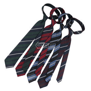 Corbatas a rayas hechas a mano sin punta para hombre, corbatas personalizadas de 3 pliegues, <span class=keywords><strong>traje</strong></span> de negocios para hombre, corbatas de granadina de seda - Product Image 3