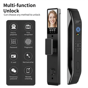 3D Face Recognition <b>Smart</b> Door <b>Lock</b> for Aluminum/Wood Doors Tuya APP WiFi Memory Card Storage Fully Automatic Biometric <b>Lock</b> - Product Image 3
