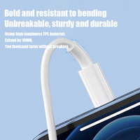 Câble de charge pour iPhone, puce certifiée, charge rapide 3A, USB C, câble de données 480 Mbps, TPE durable, vente en gros