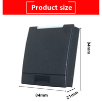 Lector de proximidad IC Wiegand NFC para exteriores 13,56 Mhz M1 RS232/485 UART Rfid lector de control de acceso inteligente sin contacto