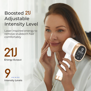 Dispositivo de Depilación Láser con Enfriamiento de Hielo PAKISS - Depiladora Permanente e Indolora para Mujeres y Hombres, Uso Facial y Corporal <span class=keywords><strong>en</strong></span> Casa - Product Image 5