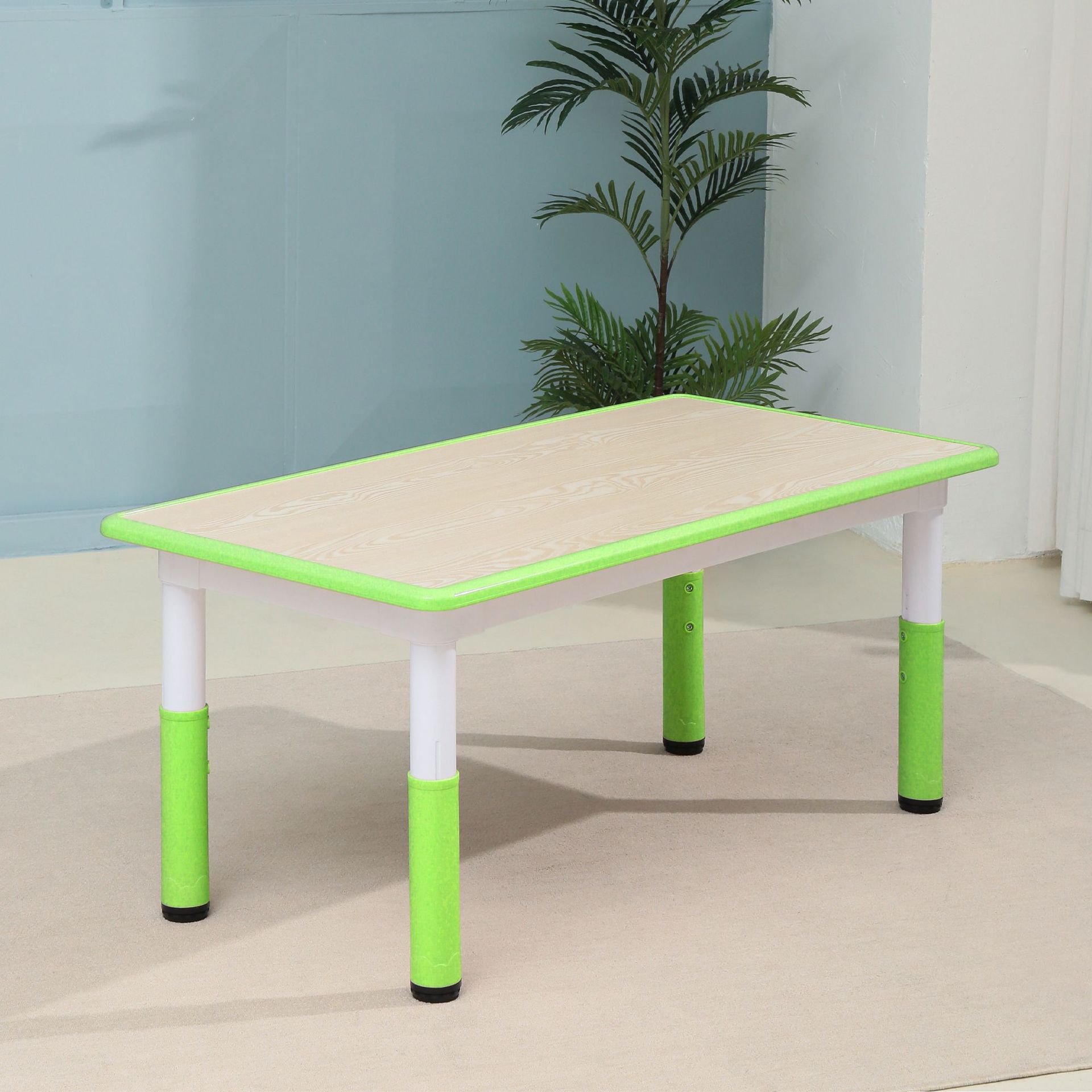 Grano de madera verde