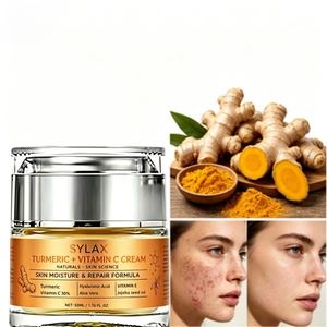 <span class=keywords><strong>Crema</strong></span> <span class=keywords><strong>Facial</strong></span> Iluminadora con Vitamina C y Cúrcuma, <span class=keywords><strong>Crema</strong></span> Hidratante Antienvejecimiento y Nutritiva <span class=keywords><strong>para</strong></span> el Cuidado de la <span class=keywords><strong>Piel</strong></span> con Extracto Natural de Cúrcuma - Product Image 2