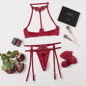 Сексуальное женское белье оптом Соблазнительные чулки костюм Nuisette сексуальное нижнее белье со стальным кольцом чистое желание милое - Product Image 6