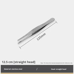 <span class=keywords><strong>Pinzas</strong></span> dentadas <span class=keywords><strong>de</strong></span> acero inoxidable para <span class=keywords><strong>laboratorio</strong></span>, endurecidas, rectas/curvadas, 12/14/16/18/20/25/30 cm - Product Image 1