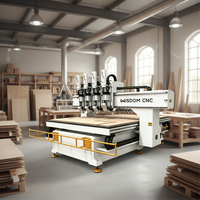 Machine de fraisage CNC à plusieurs broches avec commande Syntec, moteur servo 9 kW, boîte de vitesses et roulements à haute rigidité