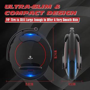 <span class=keywords><strong>INMOTION</strong></span> <span class=keywords><strong>V5F</strong></span> Smart Wheel One Wheel Batterie au lithium Scooter électrique pour adultes Monocycle électrique 550W Monowheel 14 pouces - Product Image 6