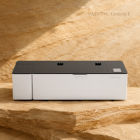 Machine de gravure et de découpe au laser CO2 Vmyth Genesis-C 60W, 500x300mm, compatible LightBurn, pour le bois, l'acrylique, le métal, le verre, nouvelle