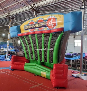 Thương mại thể thao khổng lồ kết nối bốn trò chơi Inflatable kết nối 4 bóng rổ Trò chơi bắn súng cho bên thuê - Product Image 3