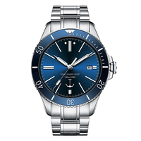 Montre mécanique de sport de luxe pour homme, personnalisée OEM, boîtier en alliage, étanche 3ATM, cadran à aiguilles, vente en gros d'usine