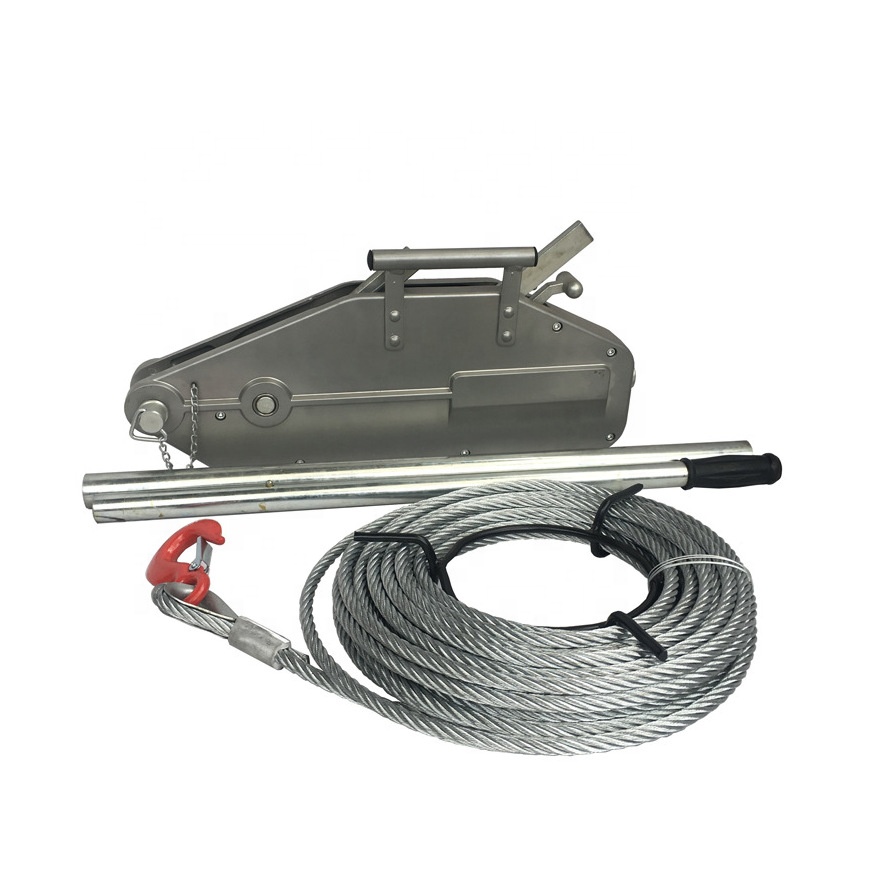 Ручной подъемник с алюминиевым корпусом, Тяговая Лебедка Tirfor для строительной площадки