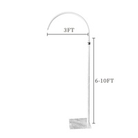 Kit de support de décoration de fond de scène de mariage avec tringle à rideaux et tuyau de fixation pour tringle à rideaux