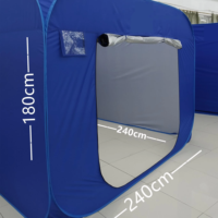 Modulares Pop-Up Faltbares Einschichtiges Notfall-Katastrophenhilfe-Zelt aus Polyestergewebe für 3-4 Personen Ovaler Unterschlupf Flüchtlings-Isolationszelt