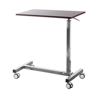 Table à manger médicale en promotion, idéale pour les personnes âgées et les patients, table à manger à roulettes réglable en hauteur pour hôpital