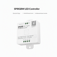 Contrôleur LED RGBW Pixel SPI 4CH 450 Pixels DC 5-24V BanlanX App Synchronisation Musicale 2.4G RF Accessoires d'Éclairage Scénique