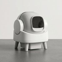 Bac à litière automatique pour chat, grand, intelligent, à faible bruit, autonettoyant, avec capteur WIFI et application pour chats