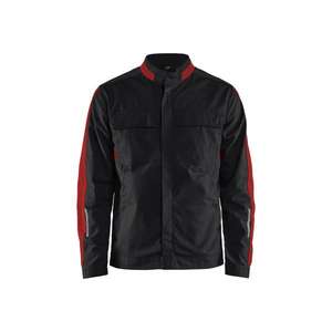 BLAKLADER - 444418329956L Veste industrielle stretch Noir/Rouge-EAN 7330509761397 VESTES DE TRAVAIL D'HIVER VESTES SOFTSHELL ET REMBOURRÉES - Product Image 1