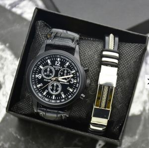 Business Western Stainless Steel, Chain Jewelry Men's Quartz Watch Bracelet Titanium Alloy Bracelet Set/ - Product Image 3