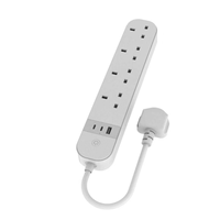 UK Smart Verlängerungskabel |   4-fach Steckdosenleiste mit Kabel, Fernbedienung, Timer und Countdown-Funktion