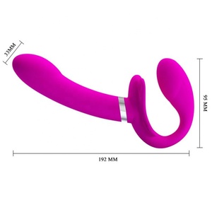 Godemiché à enfiler sans bretelles pour femmes, gode vibrant Double tête, jouets érotiques pour Couples - Product Image 2