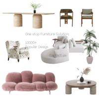 Fauteuil en tissu peluche fait main de style moderne, ultra-doux, en polaire Teddy, avec dossier enveloppant incurvé pour appartement