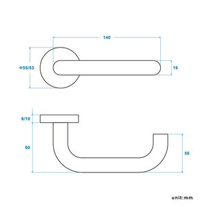 En1906 cửa thép không gỉ xử lý với <span class=keywords><strong>U</strong></span> hình dạng - Product Image 4