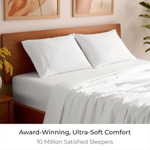 Silky Custom Size 100% <b>Bamboo</b> 300 Thread Count Lyocell Bed <b>Sheet</b> Set Custom Size <b>Bamboo</b> Bedding Set - Product Image 3