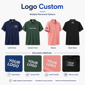 เสื้อโปโลแบบมีโลโก้สั่งทำได้ สำหรับทุกเพศ  คอเสื้อแบบมีขอบ  ซับเหงื่อได้ดี เหมาะสำหรับธุรกิจ  ลำลอง  ชุดทีมกอล์ฟ  ขายส่ง - Product Image 2