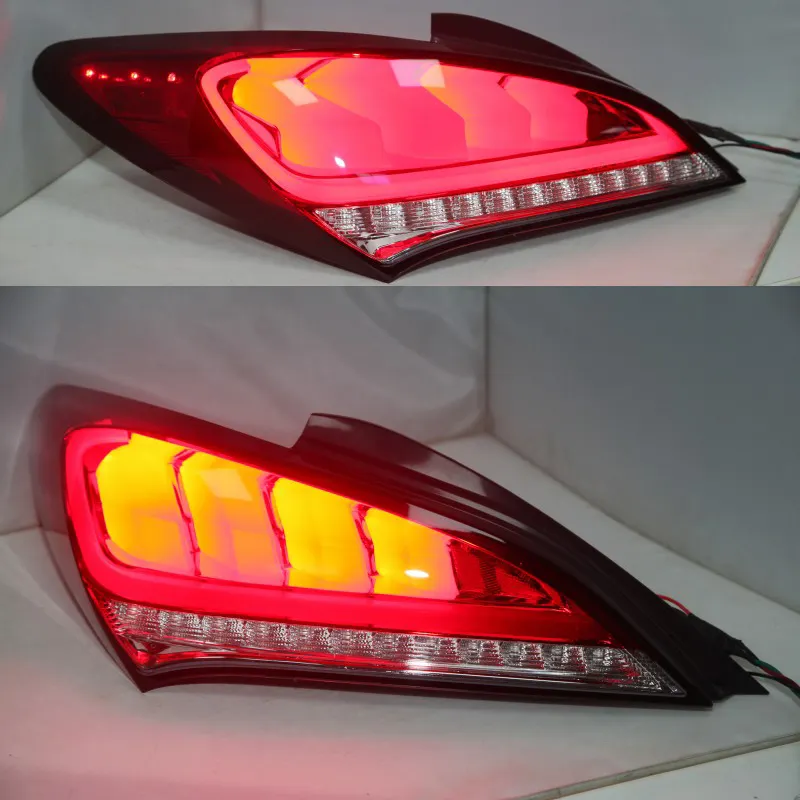 For Hyundai For Genesis Coupe 2009-2011 Tail Lamp Red White Color LED Taillight Assembly