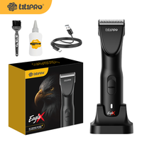 LILIPRO EagleX Professional, Cortadora de Pelo para Mascotas de 40W sin Escobillas, Recargable, Silenciosa, Inalámbrica, Kit de Aseo para Perros y Gatos