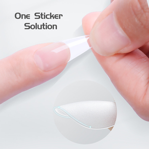 <span class=keywords><strong>Uñas</strong></span> postizas de ABS, 500 unidades, transparentes, naturales, cuadradas, francesas - Product Image 2