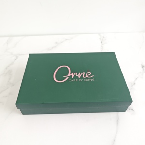 Boîte en papier avec couvercle pour emballage de <span class=keywords><strong>boutique</strong></span>, motif floral, impression de logo personnalisée, cadeaux, emballage enchanteur - Product Image 5