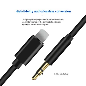 สำหรับอะแดปเตอร์<span class=keywords><strong>สาย</strong></span>เคเบิลเสียง/ออดิโอในรถยนต์ 14 เส้น ใช้ได้กับการเชื่อมต่อเสียงในรถยนต์ของไอโฟน 13/12 XS <span class=keywords><strong>11</strong></span> - Product Image 5