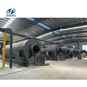 Good Stability and Easy Operation 100kg-15tpd solid Wastes Pyrolysis machine in China Tyre Plastic pyrolysis Plant