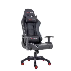 Luxury Black Racing Recliner Computer Chair PU Leather Gaming Massage Chair With Speakers