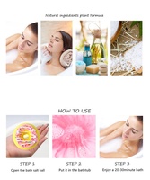 Bombes de Bain Colorées OEM Fait à la Main Bubble Fizz Boules de Bain Donut Bombes de Bain Végétaliennes Naturelles pour Spa Coffret Cadeau