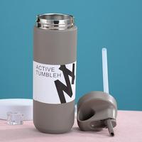 Thermos isotherme en acier inoxydable à double paroi, anti-fuite, 550 ml, avec boîte de couleur personnalisée, bouteille d'eau de sport et de fitness