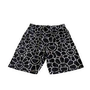 Shorts de plage en polyester avec impression graphique personnalisée sur toute la surface, shorts de basket-ball imprimés par sublimation sur maille - Product Image 3