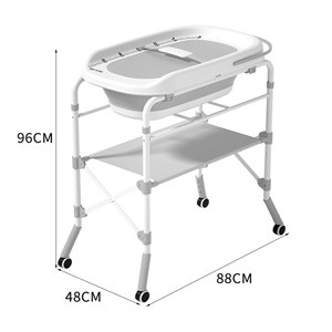 Nuevo Mueble de Baño Plegable de Plástico <span class=keywords><strong>para</strong></span> Bebés 2026, Mesa <span class=keywords><strong>para</strong></span> Cambiar Pañales y Bañera <span class=keywords><strong>para</strong></span> Recién Nacidos - Product Image 4