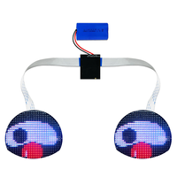 Écran LED d'affichage d'animation des yeux clignotants, panneau LED OEM, garantie 1 an, contrôle par application intelligente, LED 3D Eagle Eye pour voitures et sacs