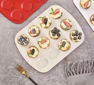 Molde Rectangular Plano para Tartas de la Serie <span class=keywords><strong>Roja</strong></span> China, Molde para Hornear Pasteles de Ubi Antiadherente de Acero al Carbono - Product Image 4