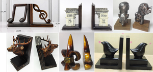 OEM Kreatif Modern Furnitur Ruang Tamu Resin Musik Lirik Bookends Dekorasi Rumah Musik Mencatat Bookend - Product Image 4