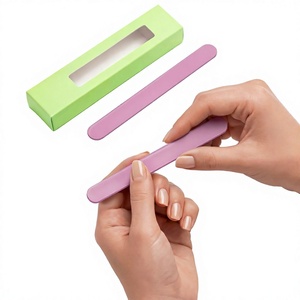 Vente en gros et personnalisation disponibles : Lime à ongles double face en verre cristal Zebra avec grain 100/150/180 (grossier et fin) - Product Image 4