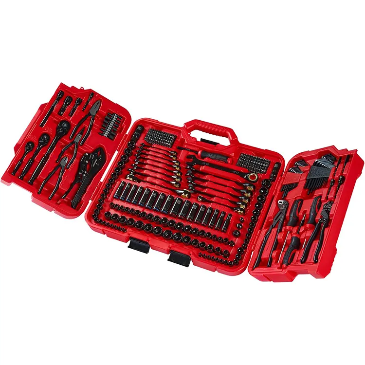 rachet spanner household storage case 14pcs 6-24mm wrench hand tool combination sets professional