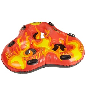 Sports d'hiver amusants, tube à neige gonflable en PVC pour 3 personnes, <span class=keywords><strong>luge</strong></span> Fireball - Product Image 1
