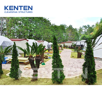 KENTEN projet japon dôme hôtel extérieur luxe glamp dôme fermé tente géodésique camping résistant aux intempéries dôme tente